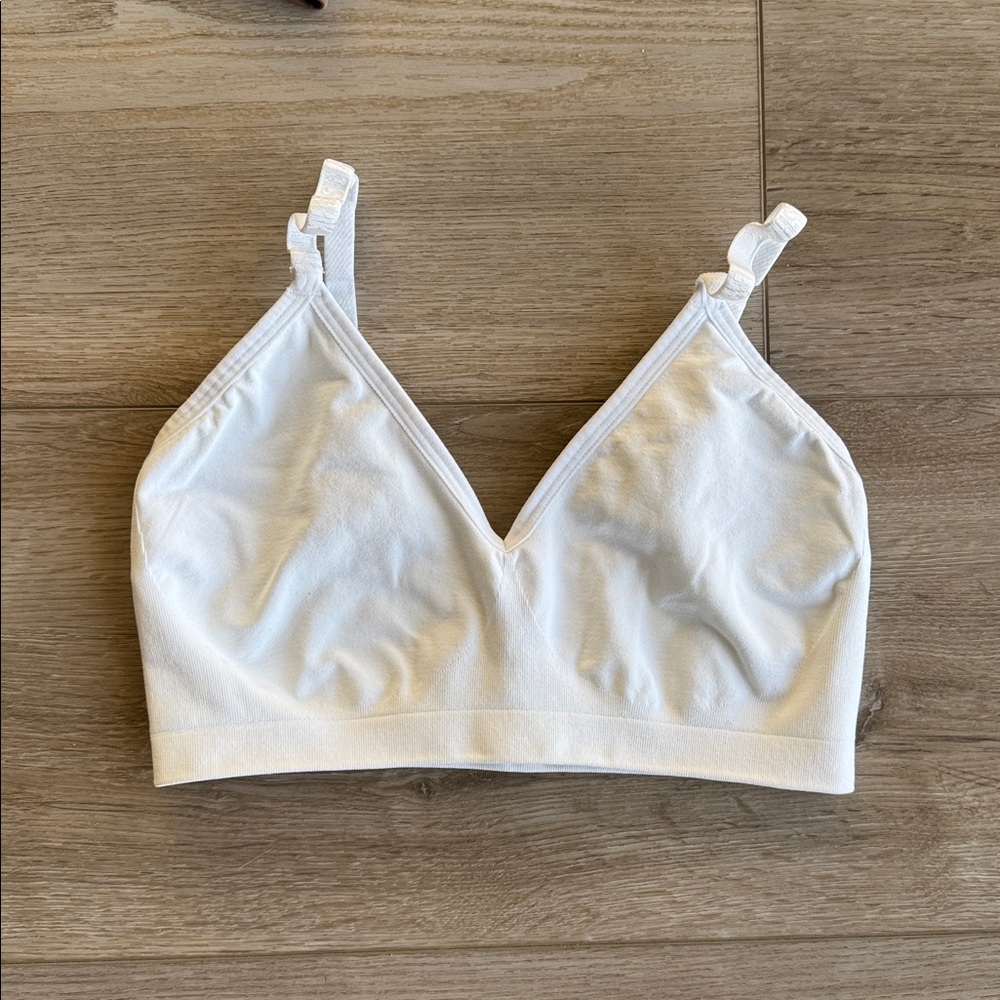 White Seamless Bralette